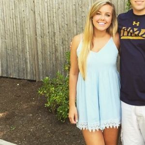 Cute Baby Blue Romper